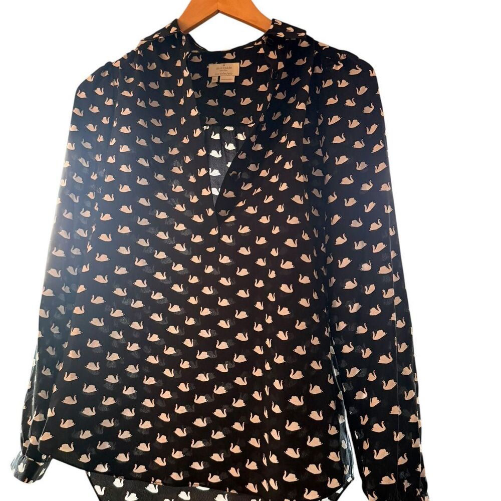Kate-spade-new-york Women's Black and White Blouse